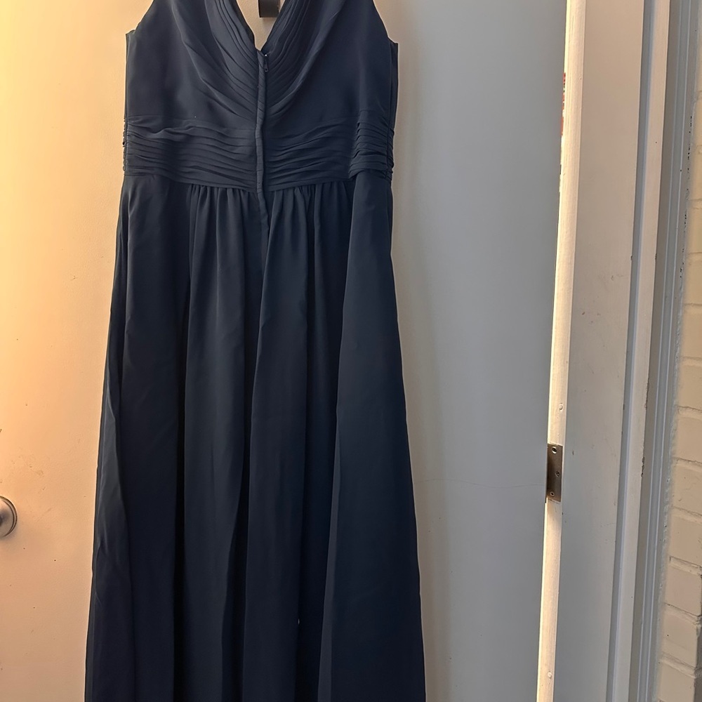 Christina Wu Deep Blue Maxi Dress - Picture 4 of 9